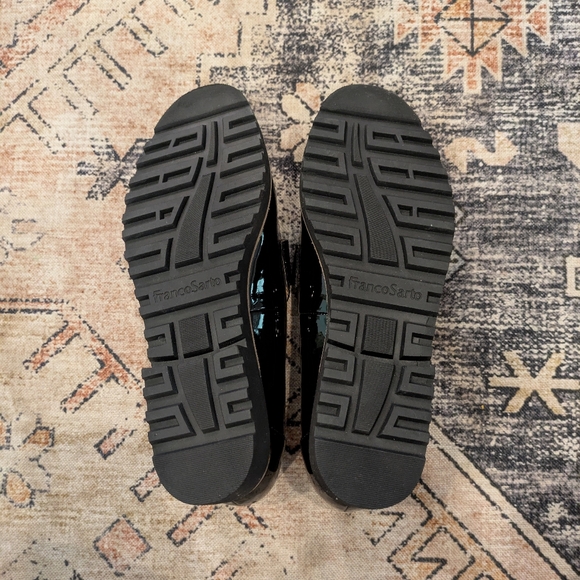 Franco Sarto Carolynn Black Patent Leather Loafer With Tassel Women's Size 9 - Picture 8 of 9